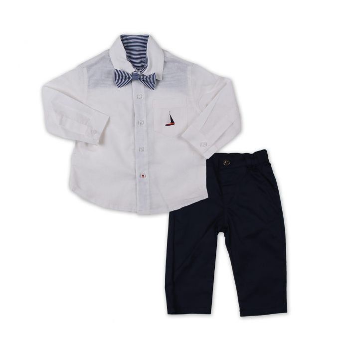 PANTALON - CHEMISE - PAPILLON - 9M/4A