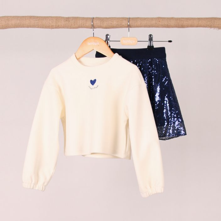 SWEAT - JUPE  - 6/14 PAILLETTE