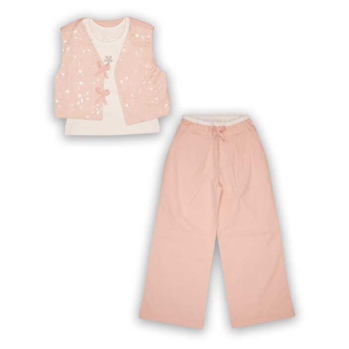 Gilet+Ishirt+Pant - 6/14 Paillette