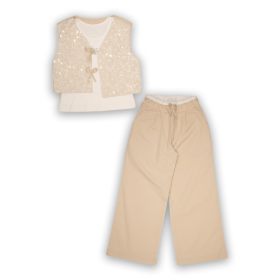 Gilet+Ishirt+Pant - 6/14 Paillette