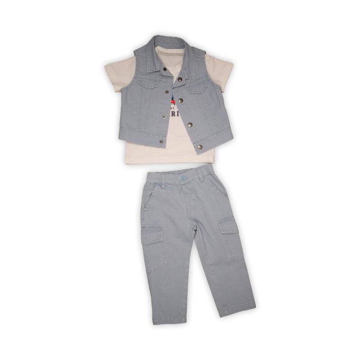Gilet+Pant+Tshirt - 18m/5a