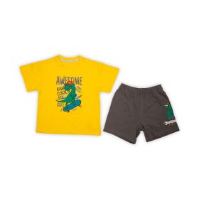 Tshirt+Short -3/8 Dinosaure